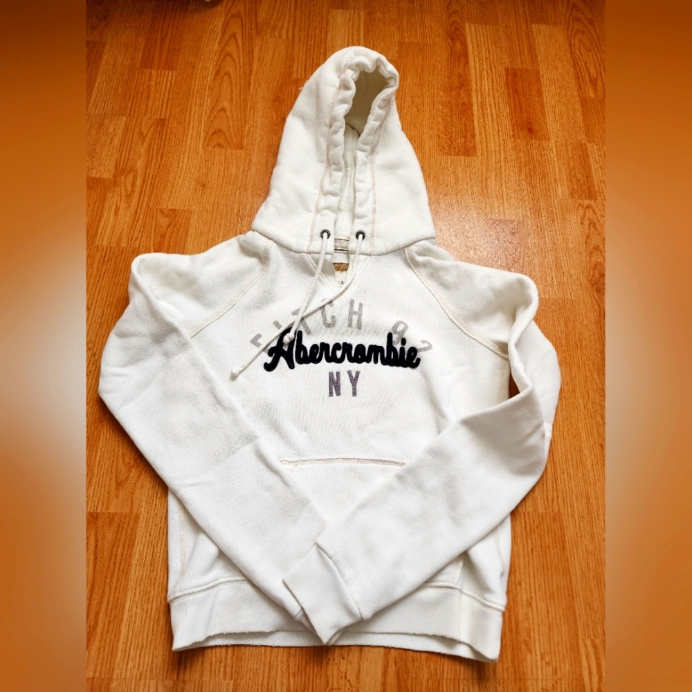 Abercrombie White Hoodie